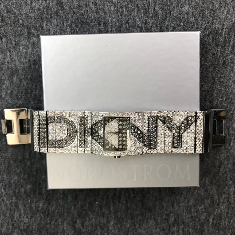 DKNY Crystal Silver Watch